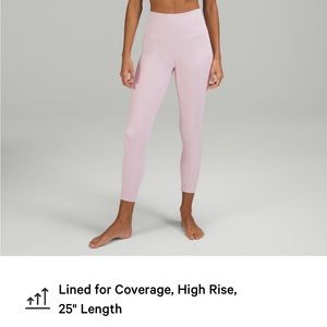 Lululemon peony align 25’